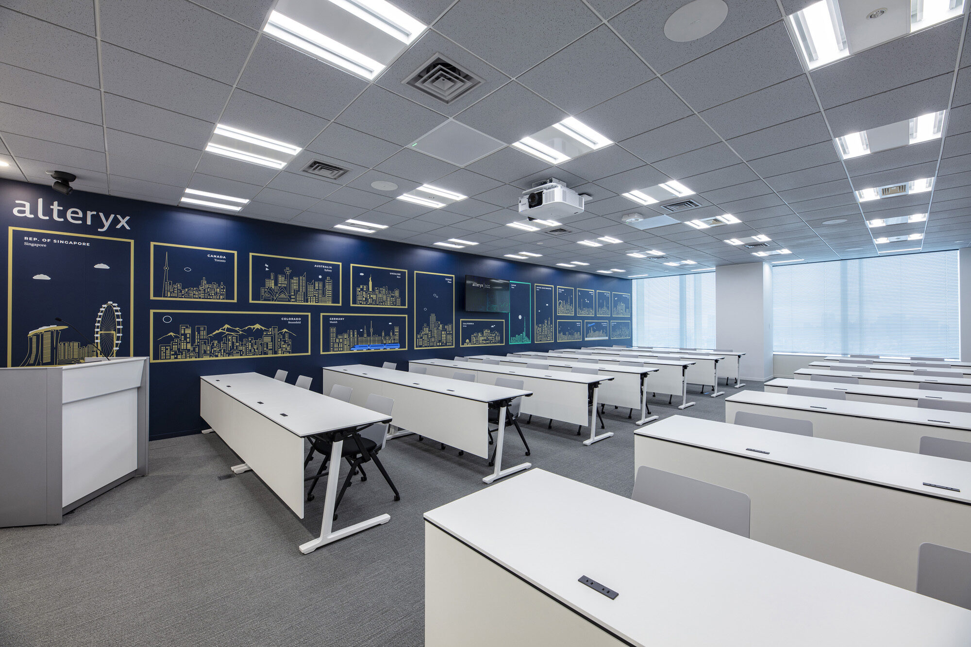 Alteryx Tokyo Facilitate Corporation Commercial Fitouts Traning Rm