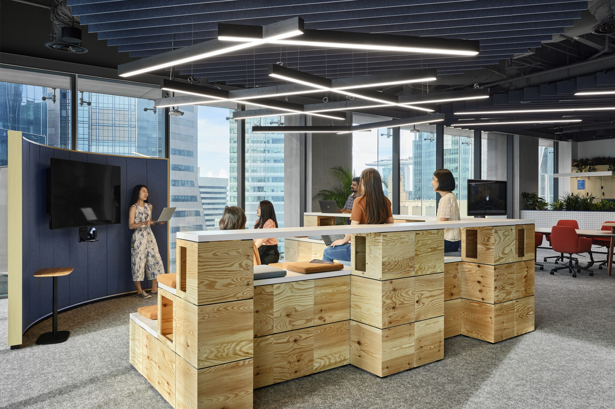 Social Media Company Singapore Facilitate Corporation Commerical World Class Office Fitouts