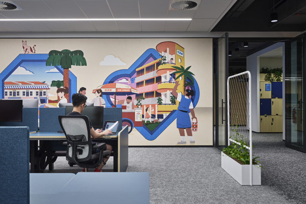 Social Media Company Singapore Facilitate Corporation Commerical World Class Office Fitouts